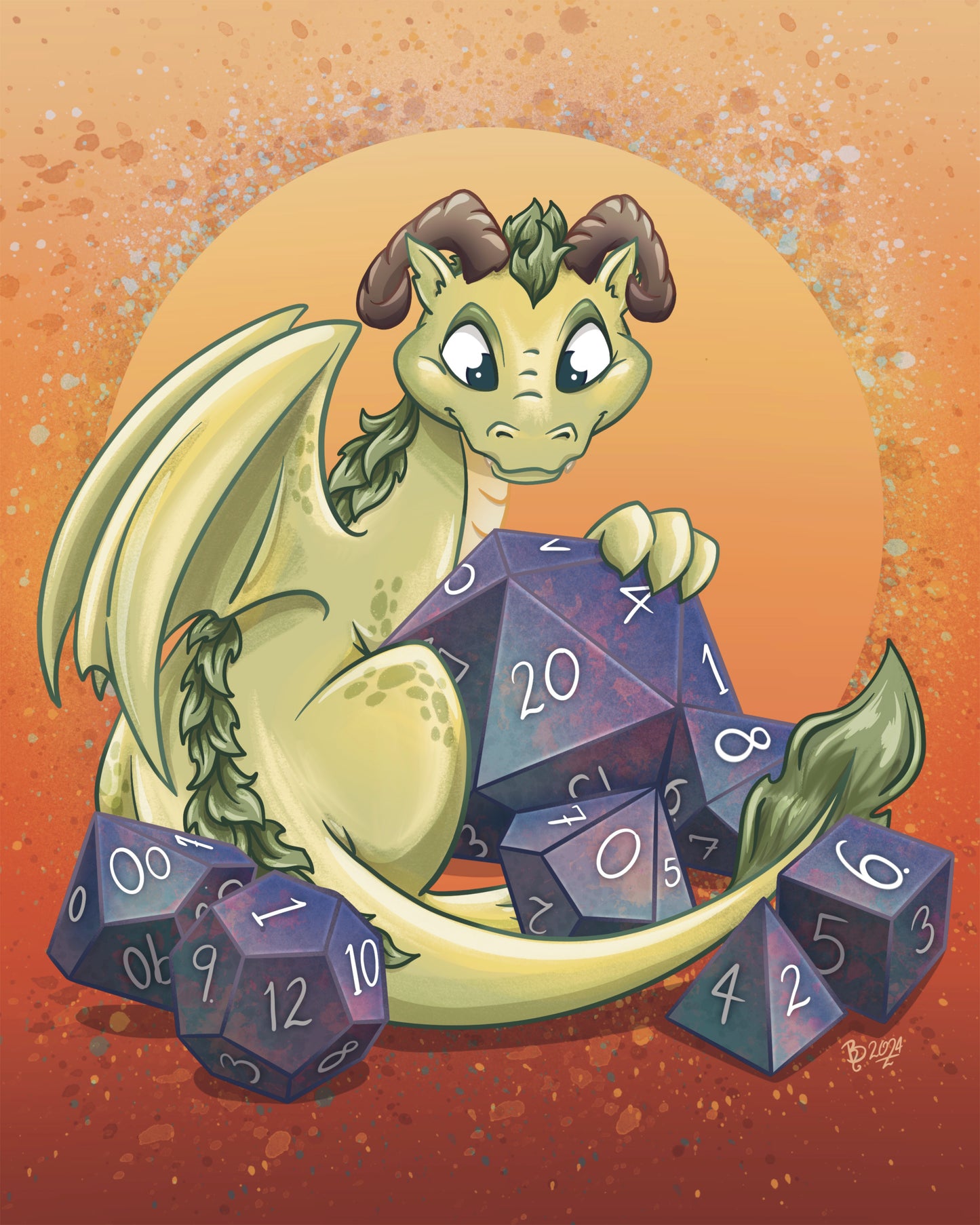 Dice Dragon - PRINT