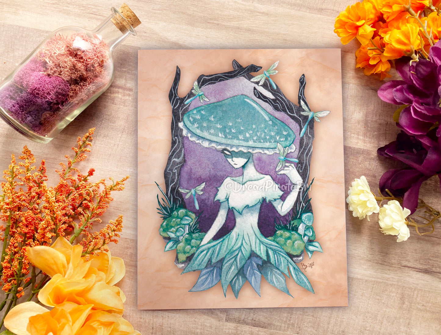 Blue Feathers - PRINT