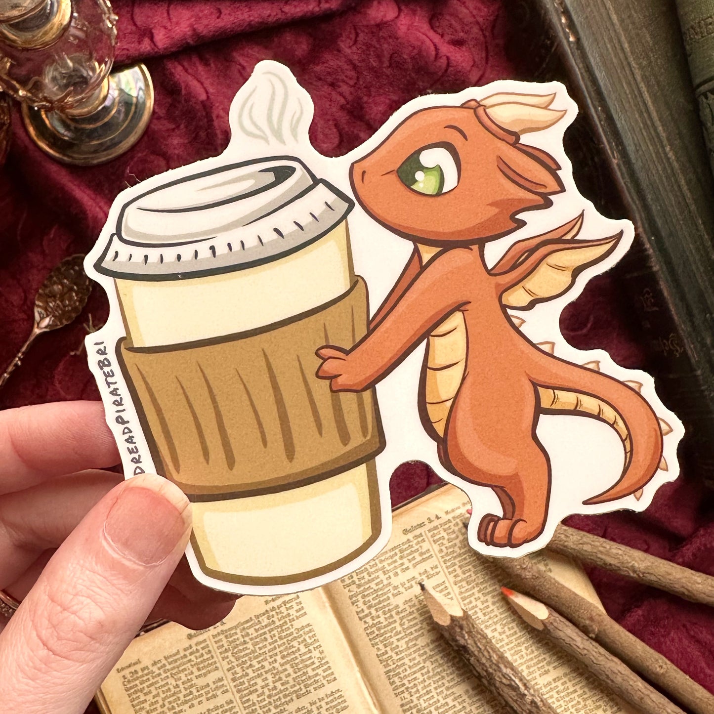 Coffee Dragon - STICKER