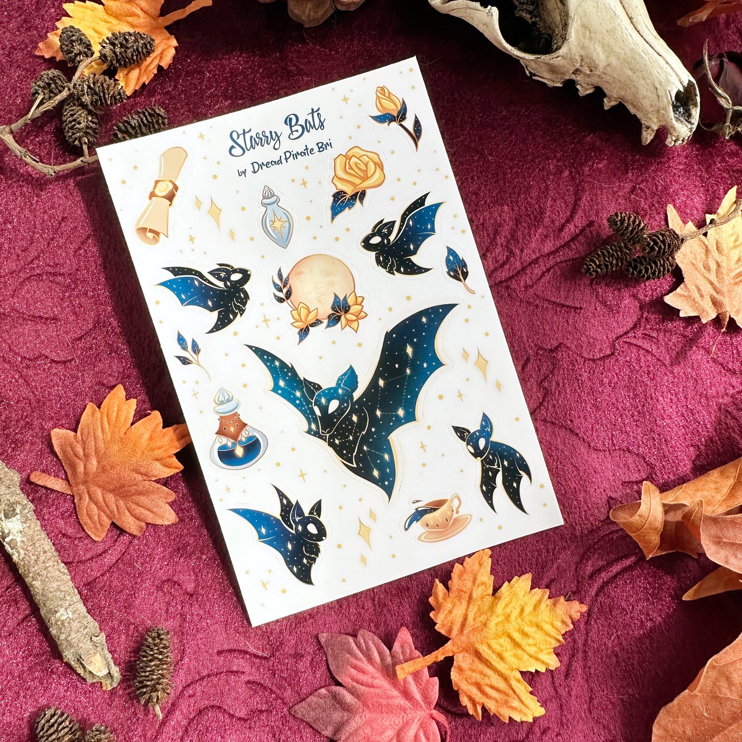 Starry Bats - STICKER SHEET