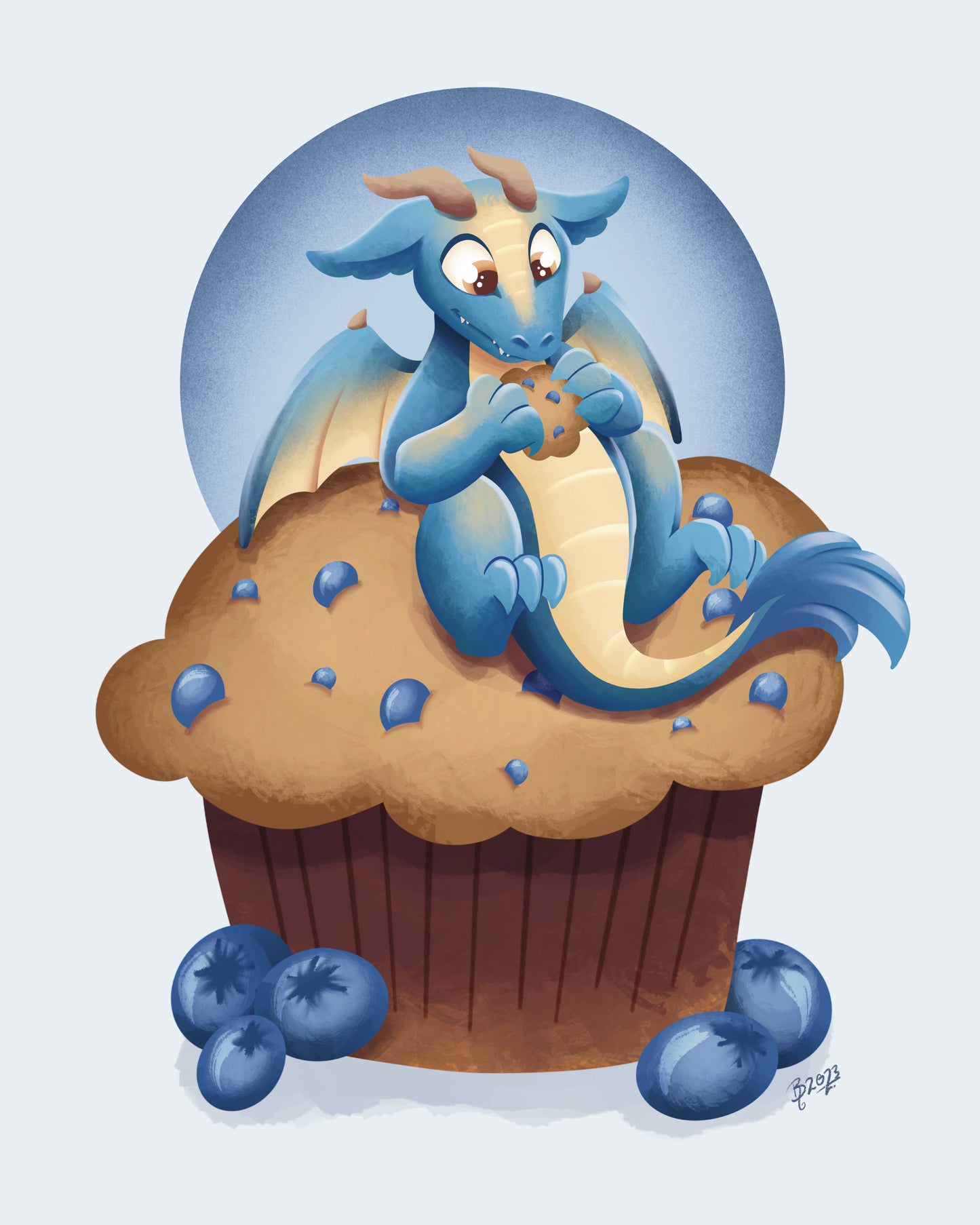 Muffin Dragon - PRINT
