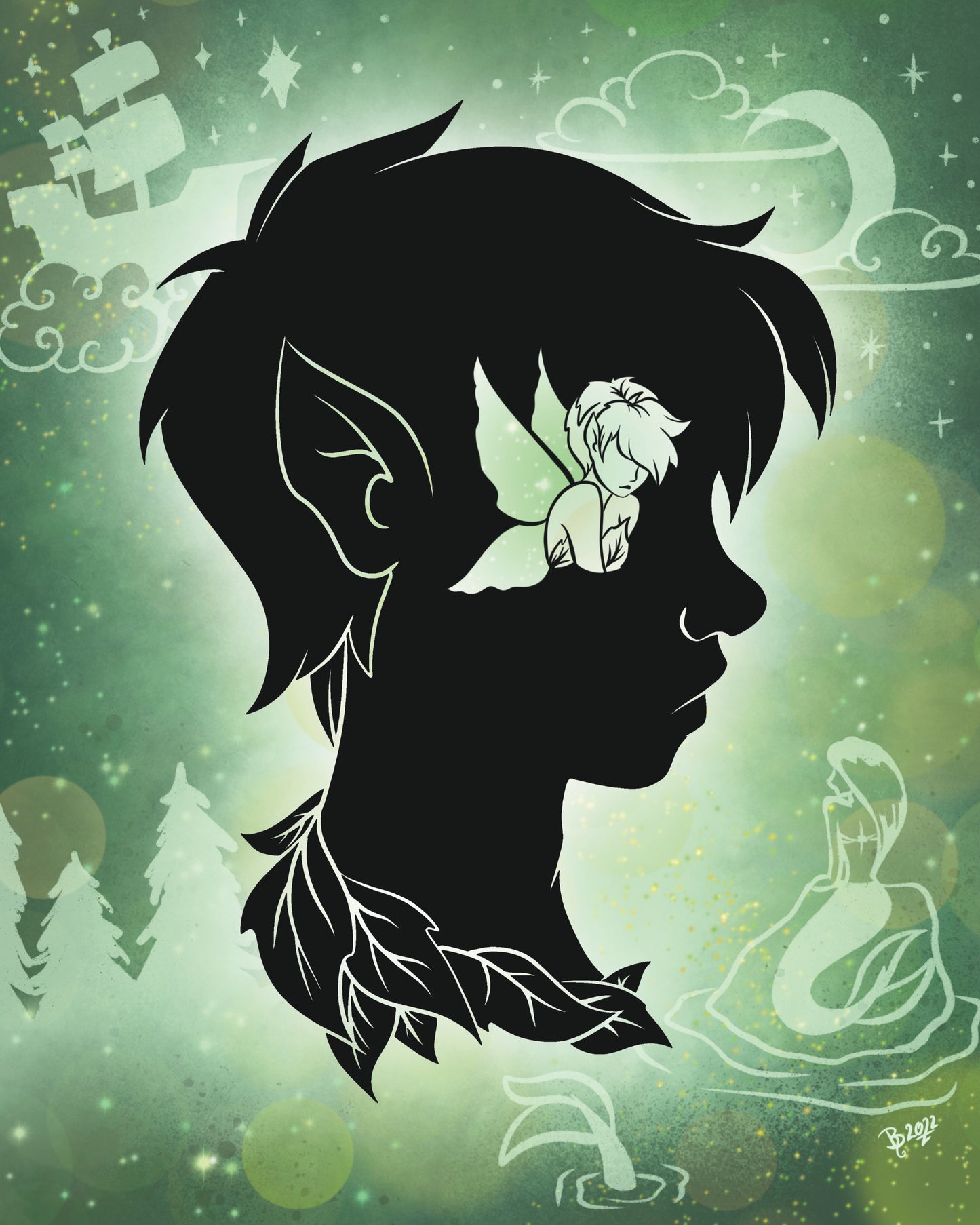 Fairytale Shadow Peter Pan - PRINT