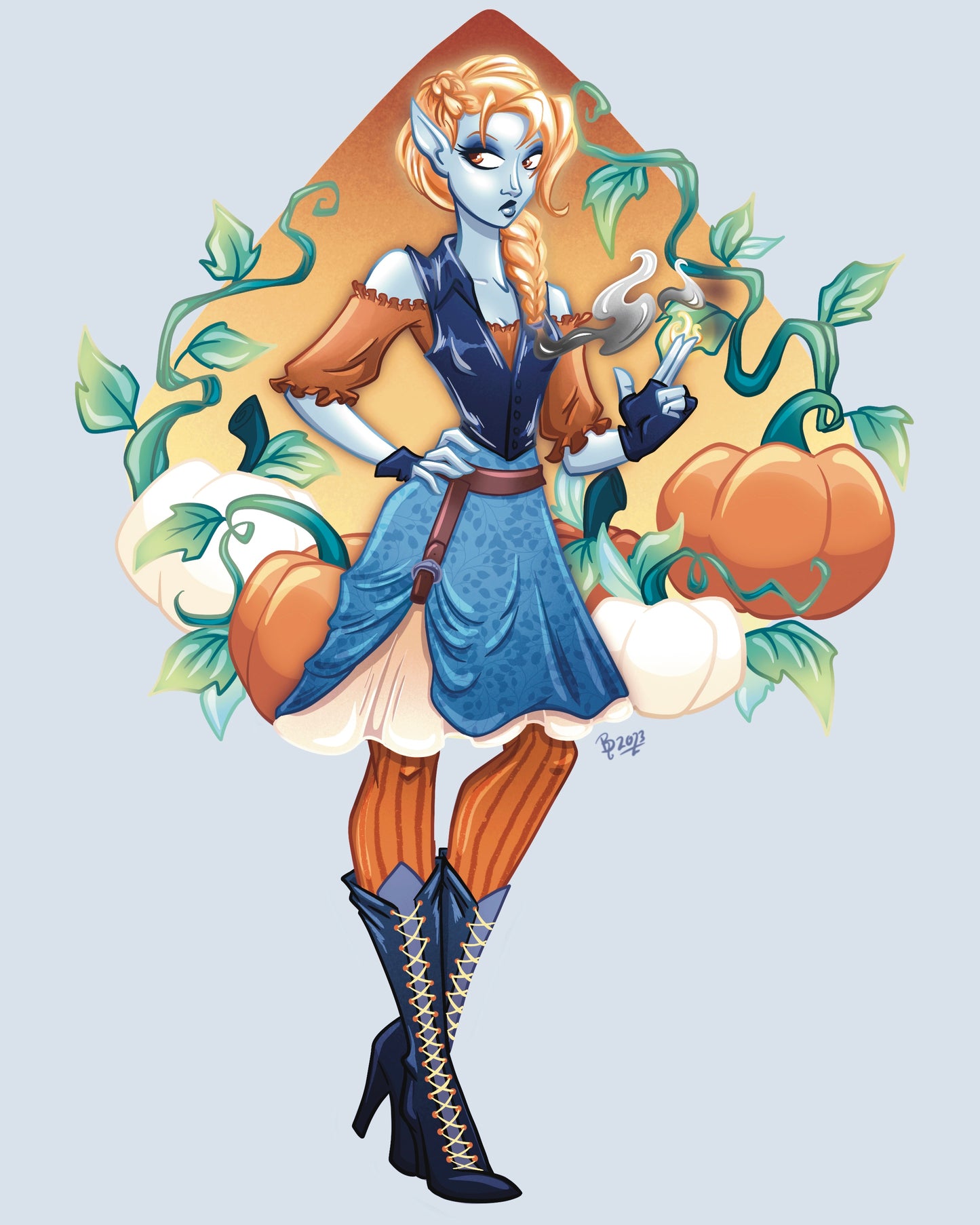 Holly Smokes - PRINT