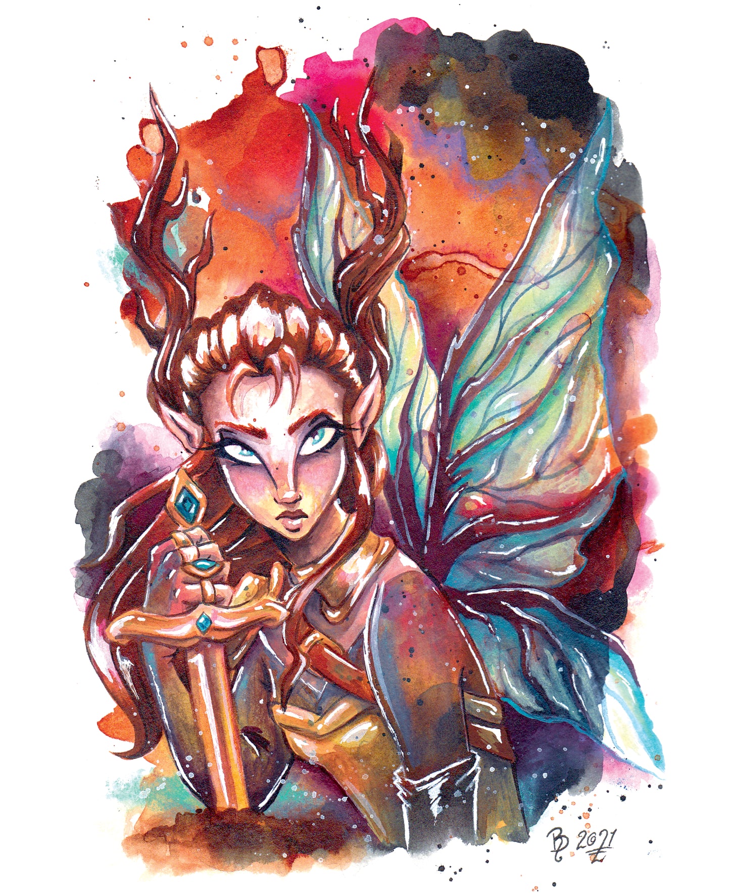 Warrior Fairy - PRINT