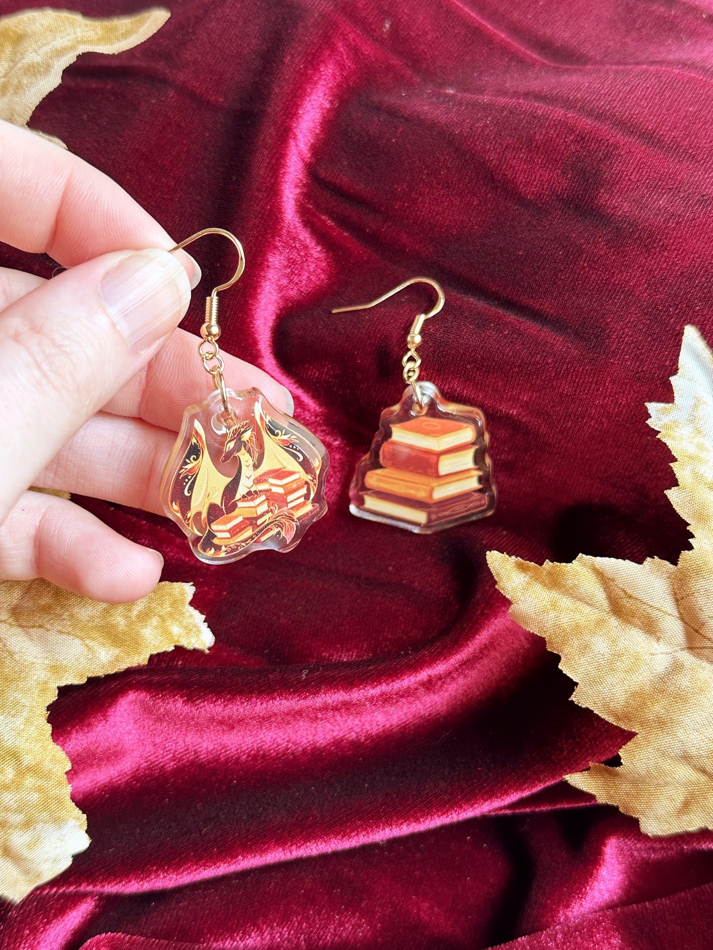 Book Dragon - EARRINGS
