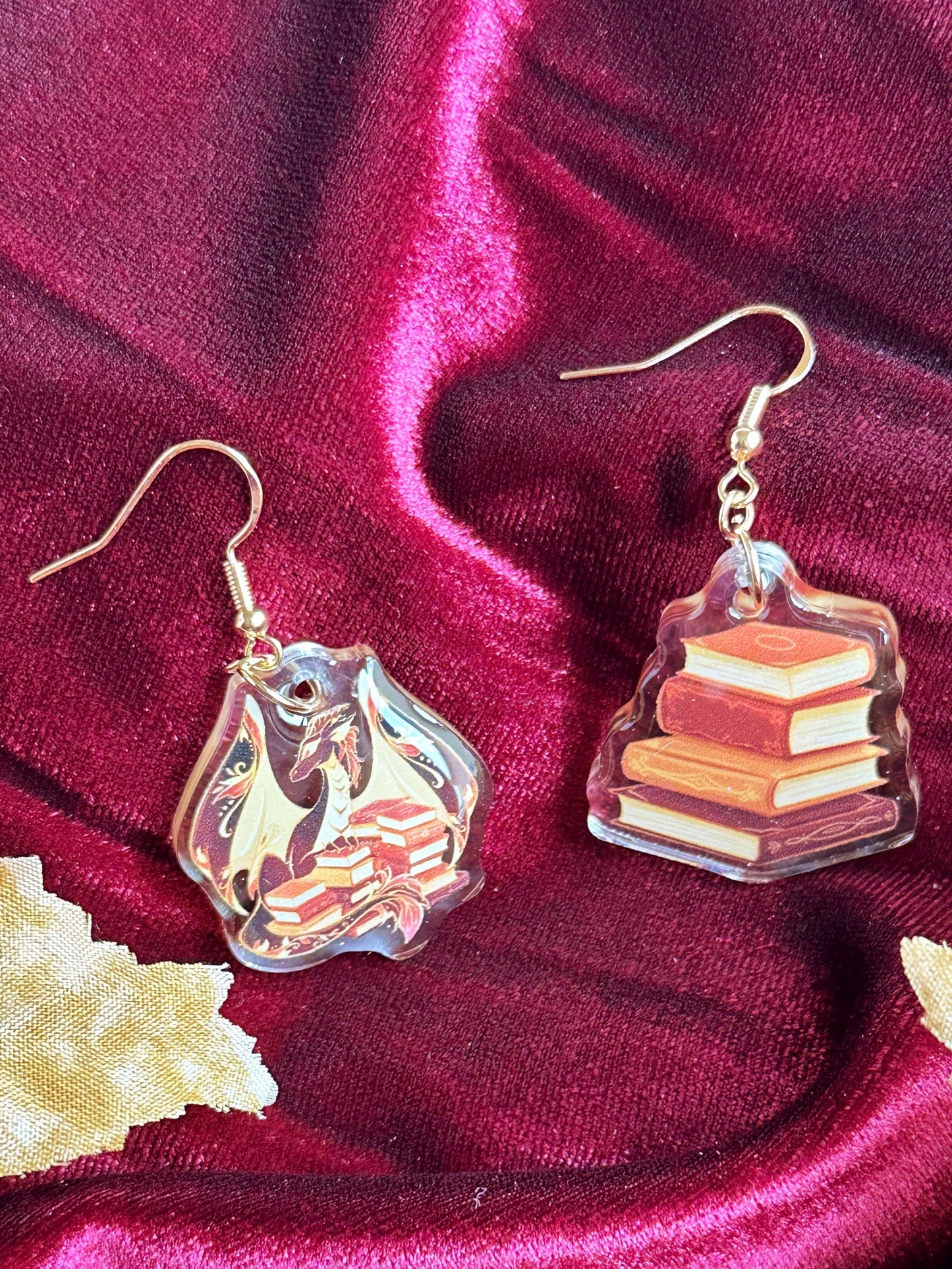 Book Dragon - EARRINGS