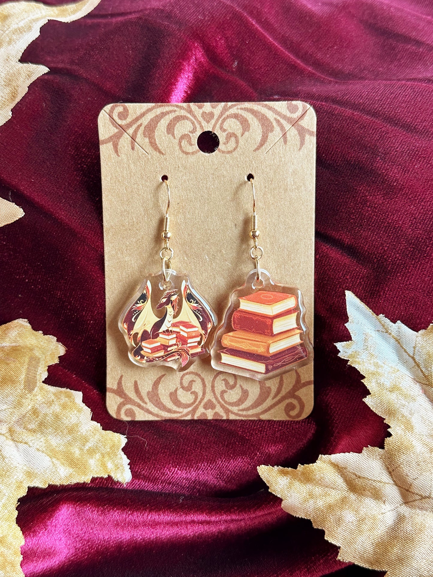 Book Dragon - EARRINGS