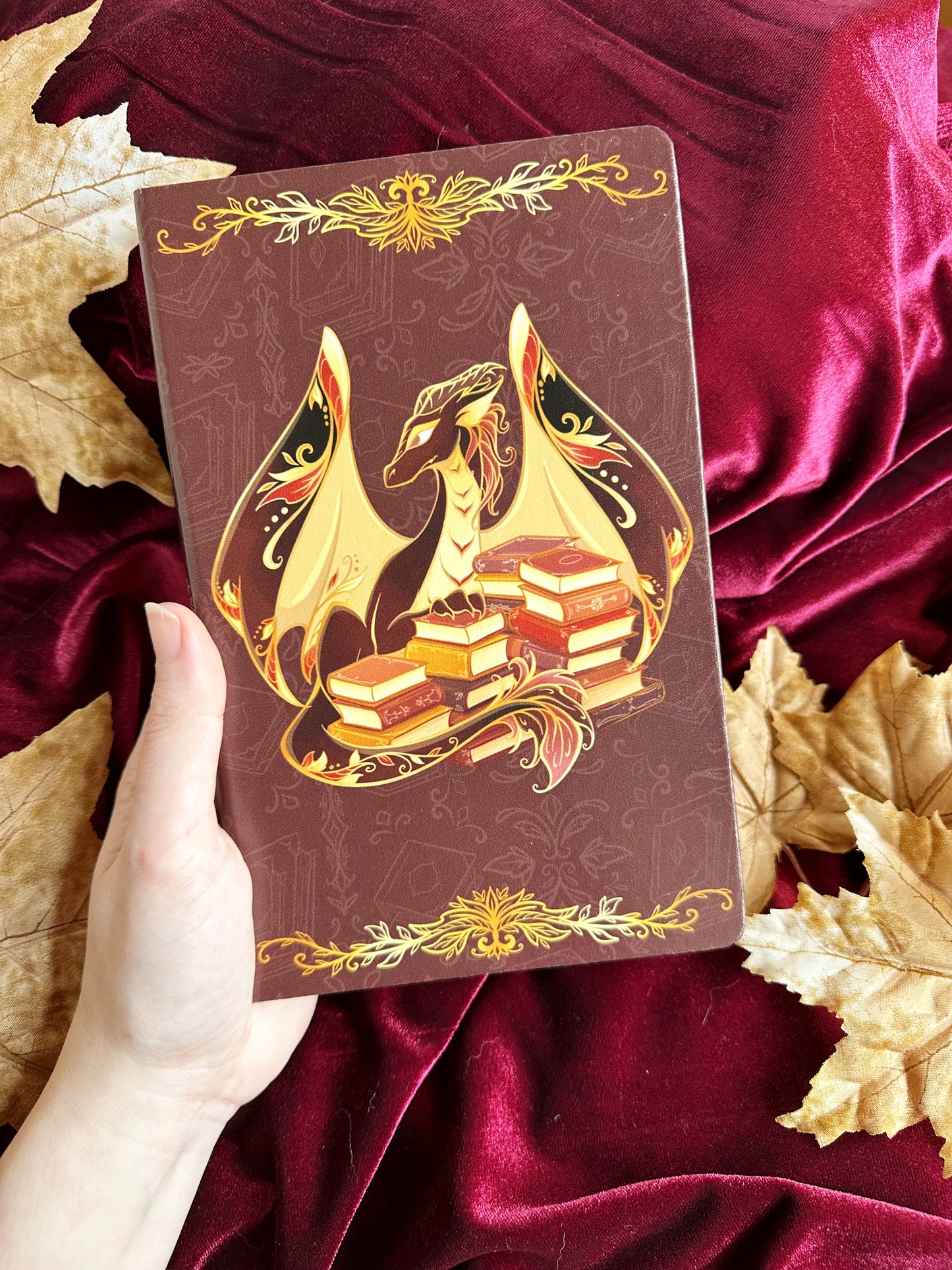 Book Hoarding Dragon - JOURNAL