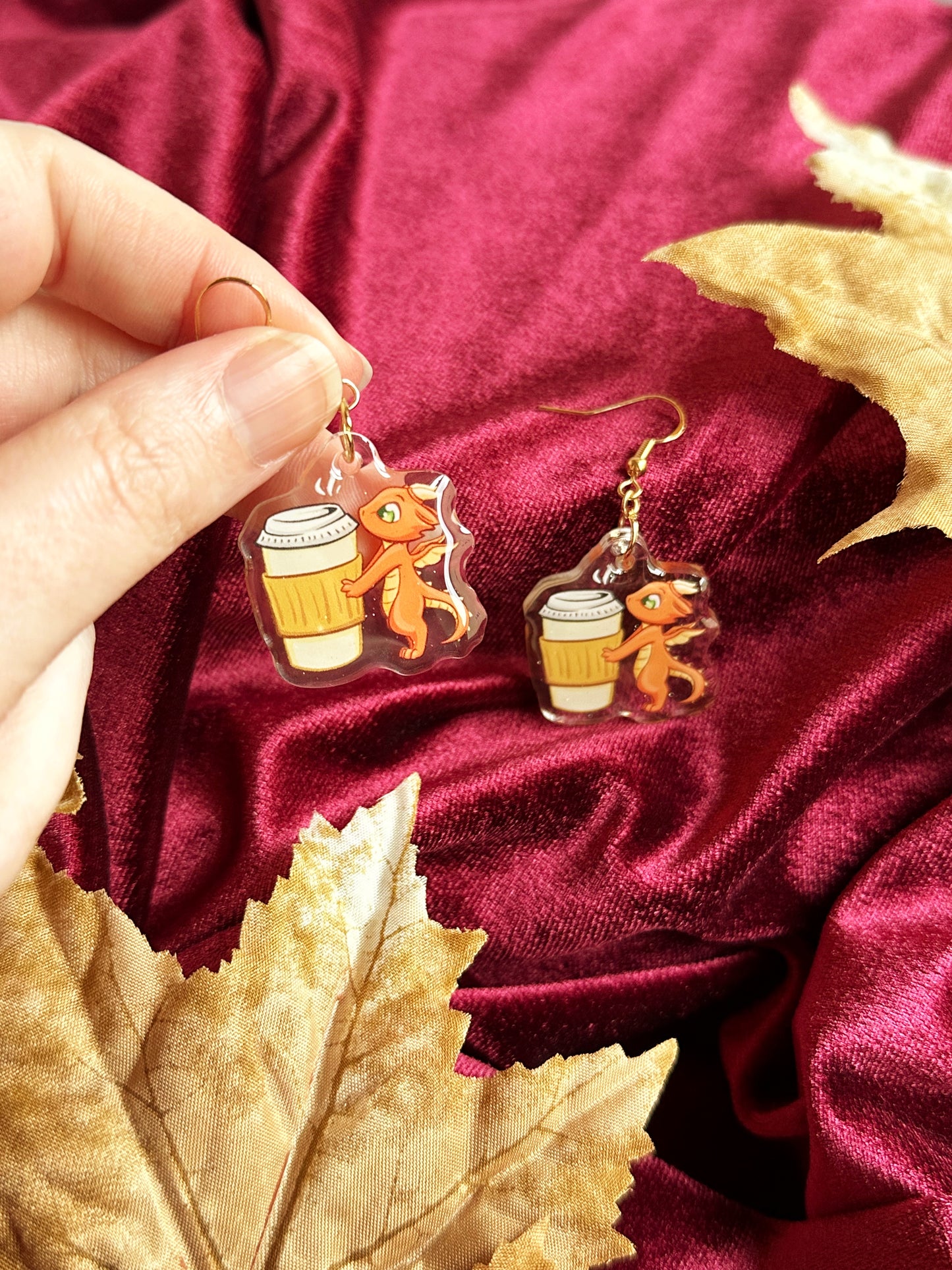 Coffee Dragon - EARRINGS