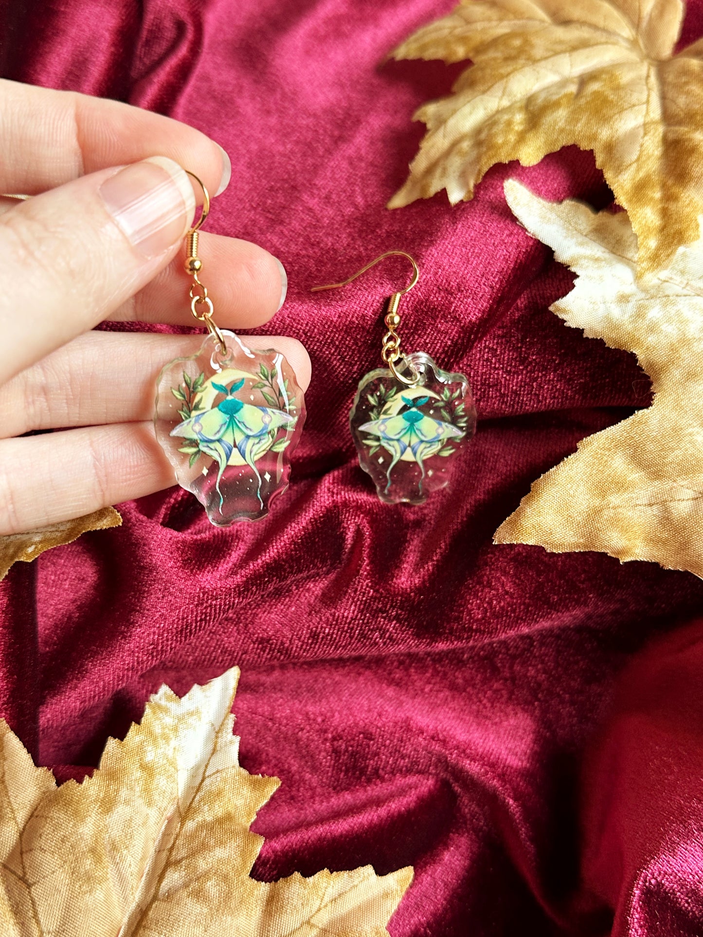 Luna Moth - EARRINGS