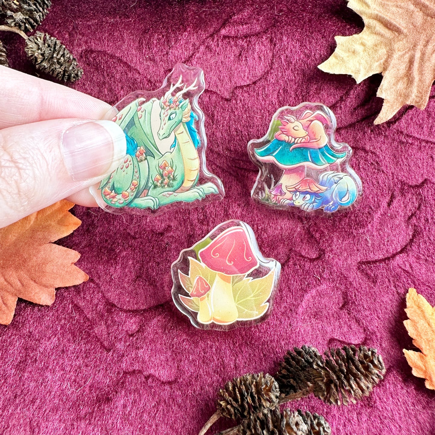 Mushroom Dragons - PIN PACK