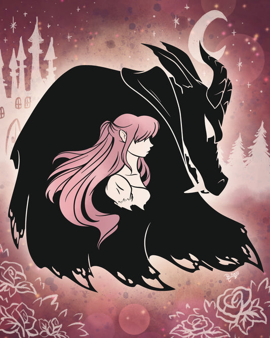 Fairytale Shadow Beauty and the Beast - PRINT