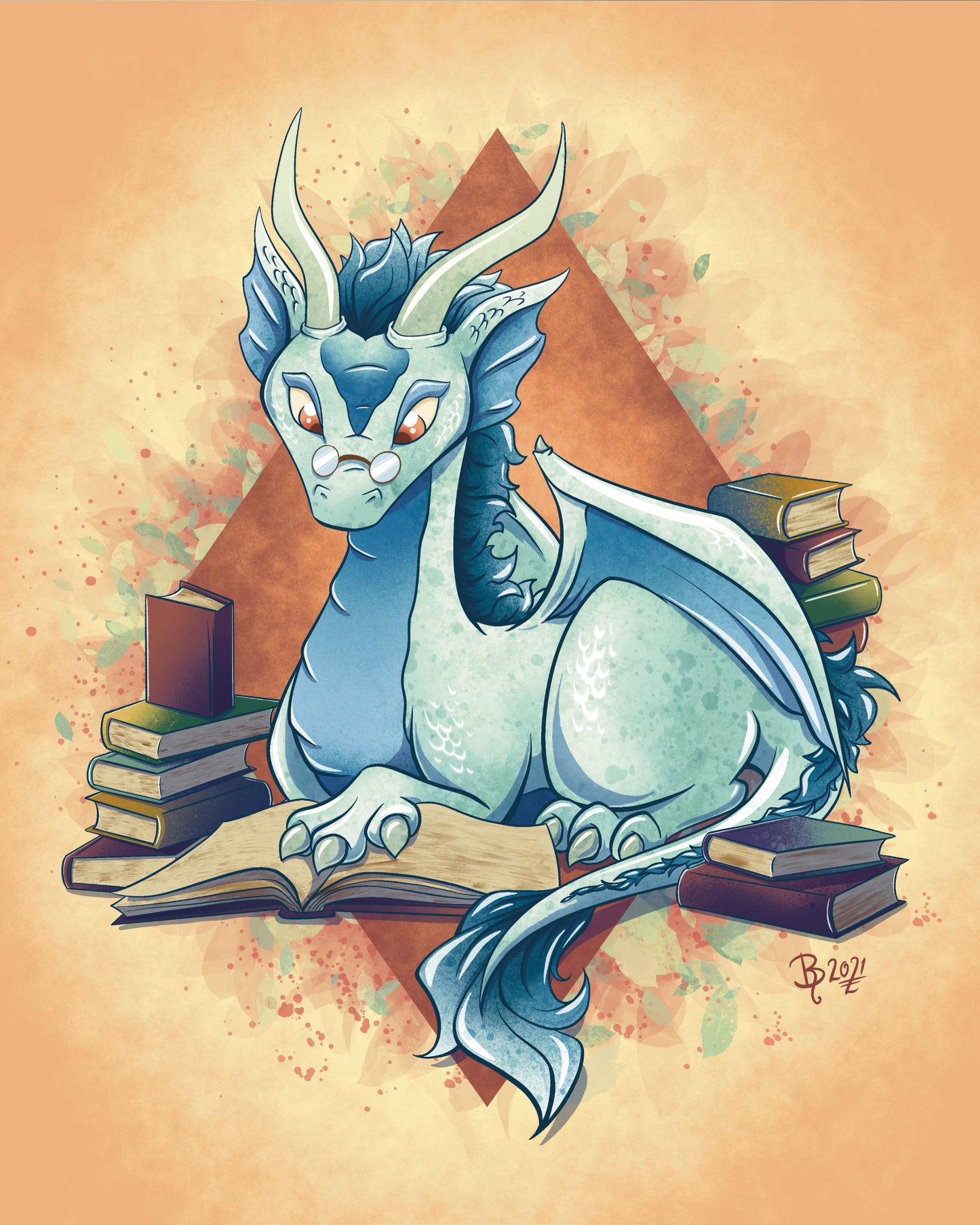 Book Dragon - PRINT