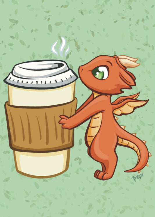 Coffee Dragon - PRINT