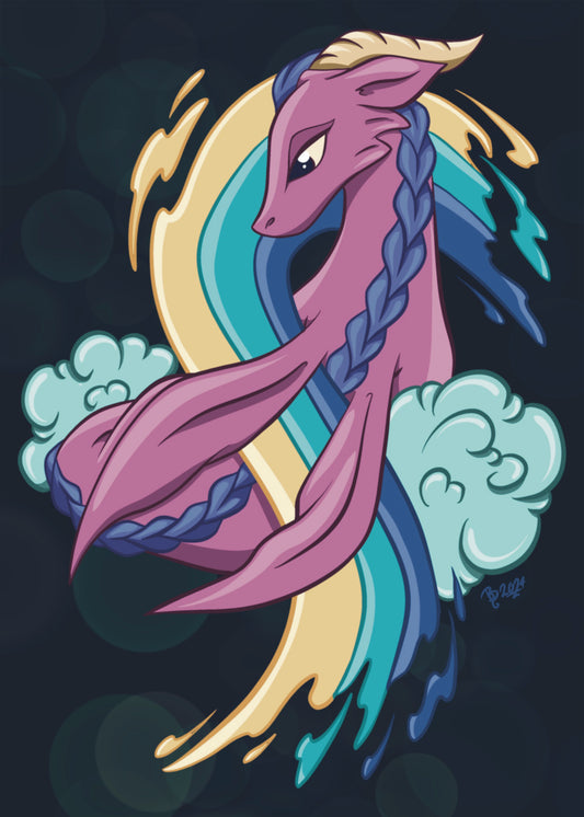 Rainbow Dragon - PRINT