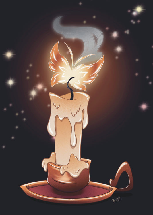 Flame Moth - PRINT