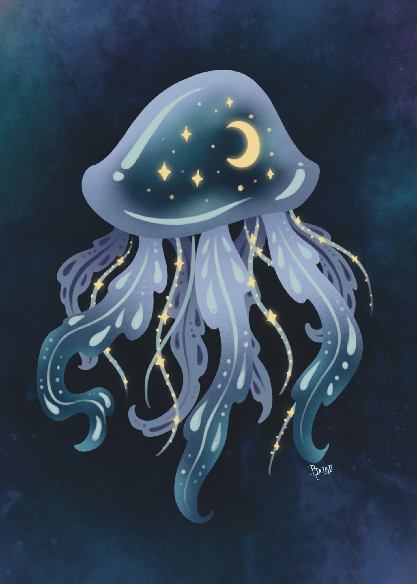 Galaxy Jellyfish - PRINT