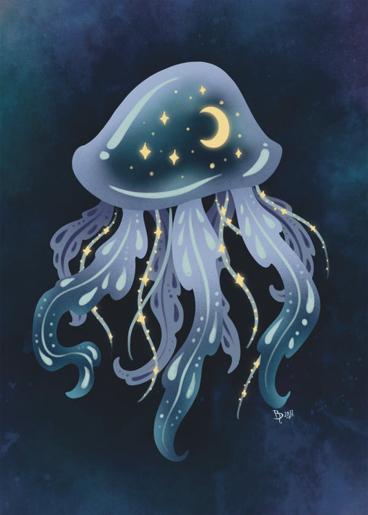 Galaxy Jellyfish - PRINT