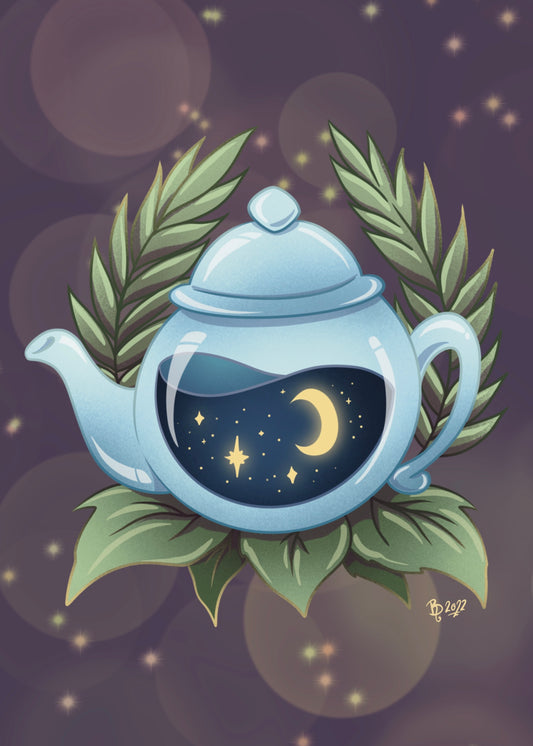 Galaxy Teapot - PRINT
