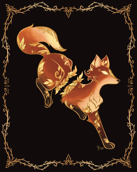 Gilded Fox - PRINT