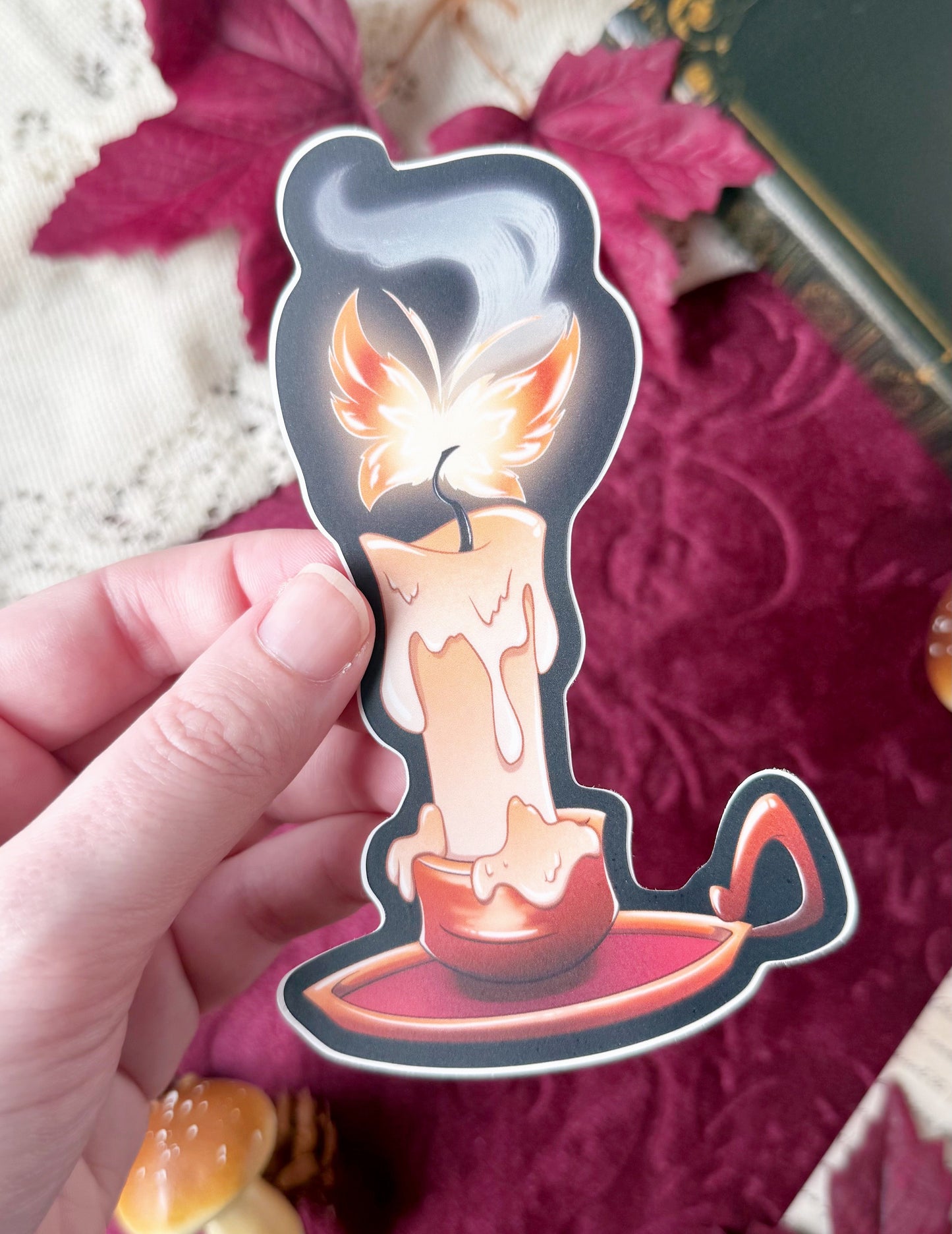 Flame Moth - STICKER