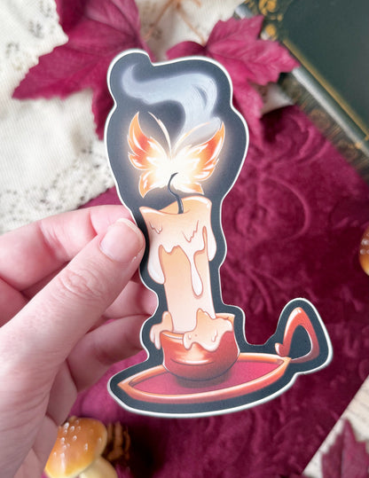 Flame Moth - STICKER