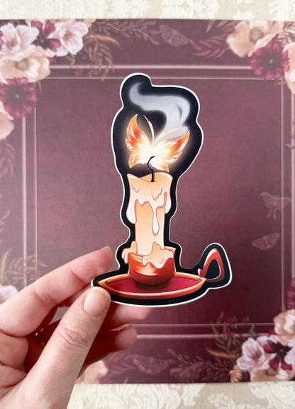 Flame Moth - STICKER