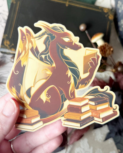Limited Edition Book Dragon - STICKER