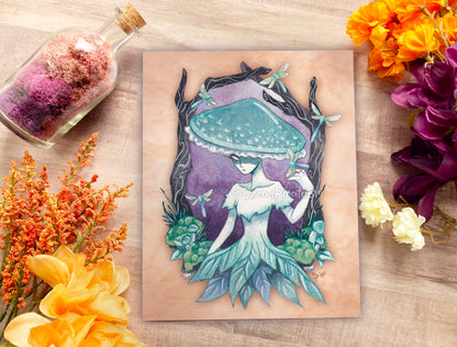 Blue Feathers - PRINT