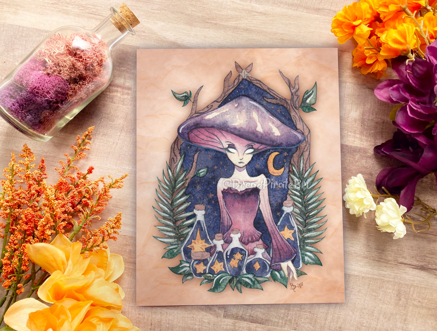 Starry Mushroom - PRINT