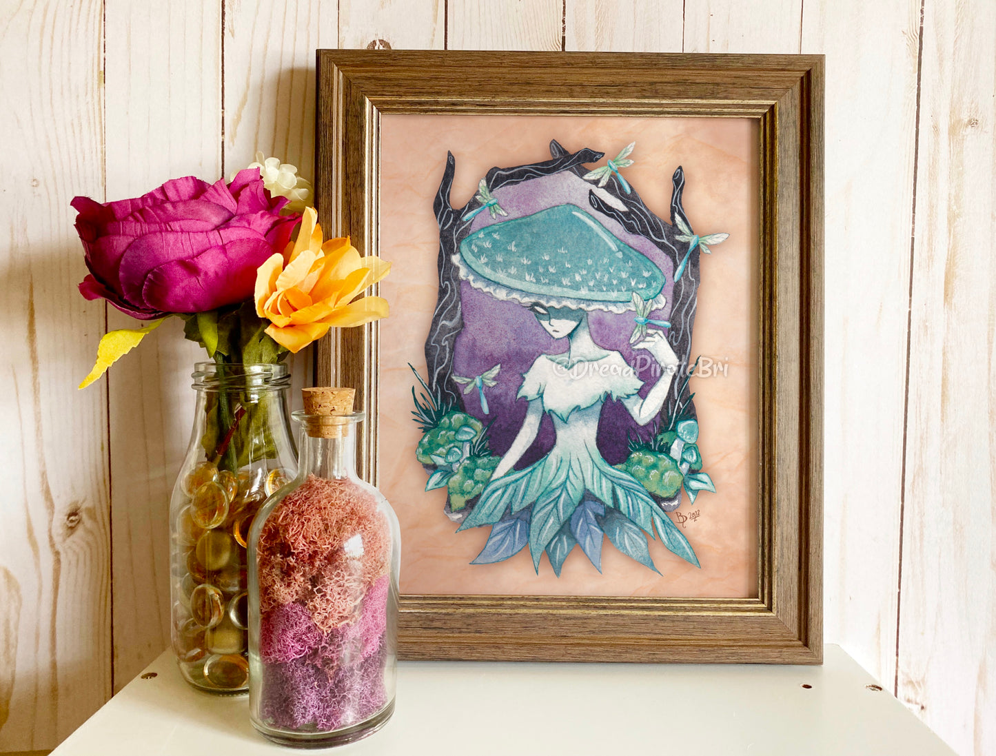 Blue Feathers - PRINT