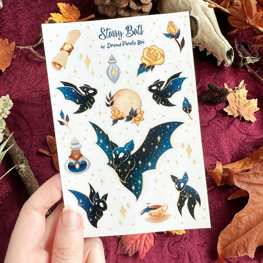 Starry Bats - STICKER SHEET
