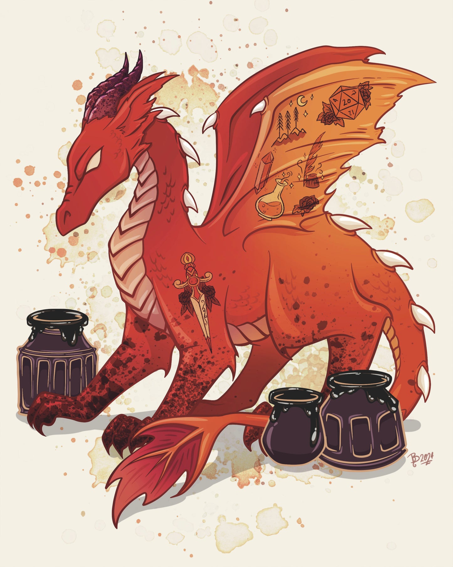 Ink Dragon - PRINT