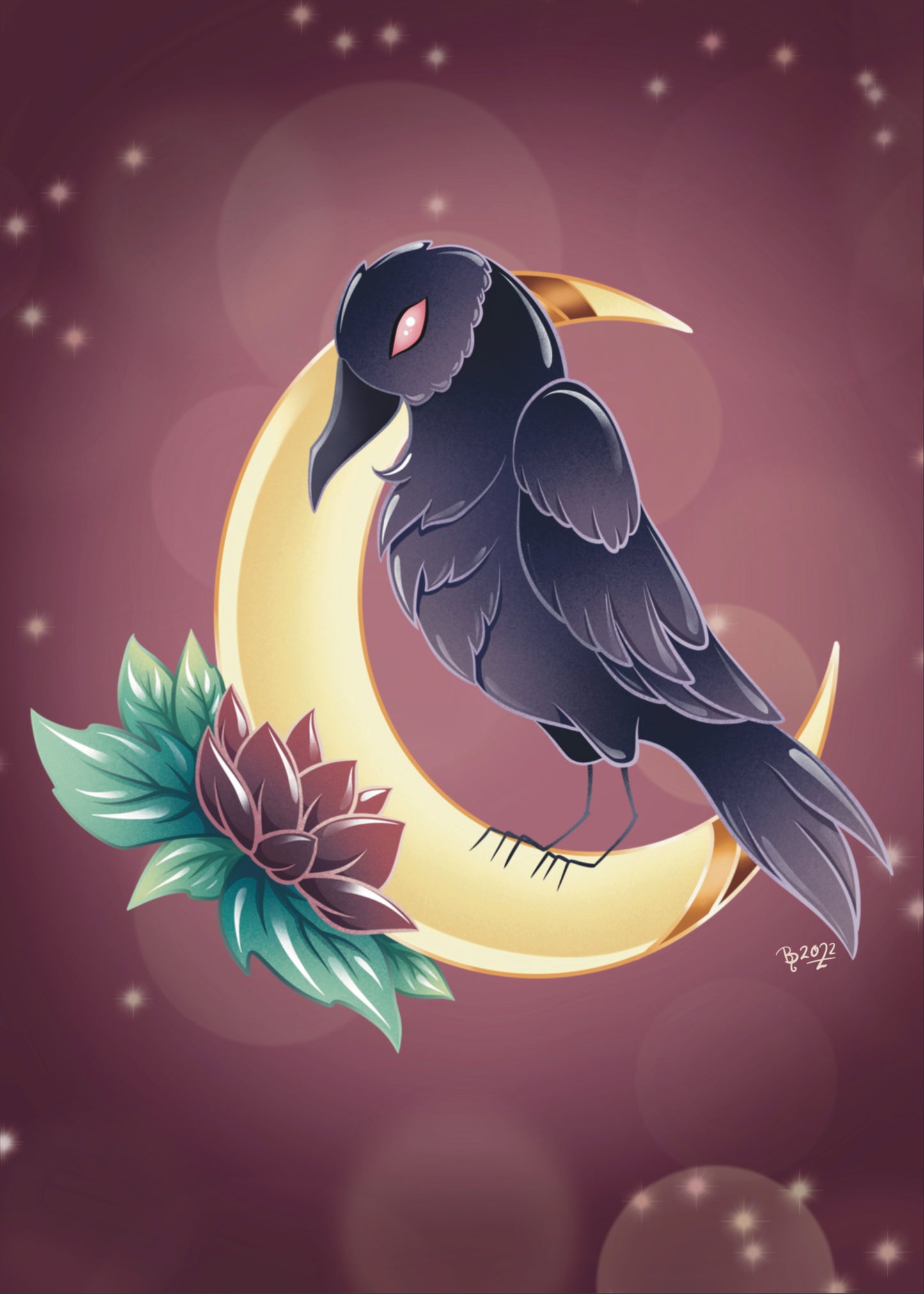 Moon Crow - PRINT