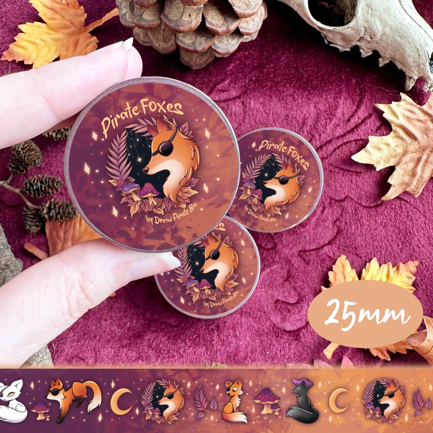 Pirate Foxes - WASHI TAPE