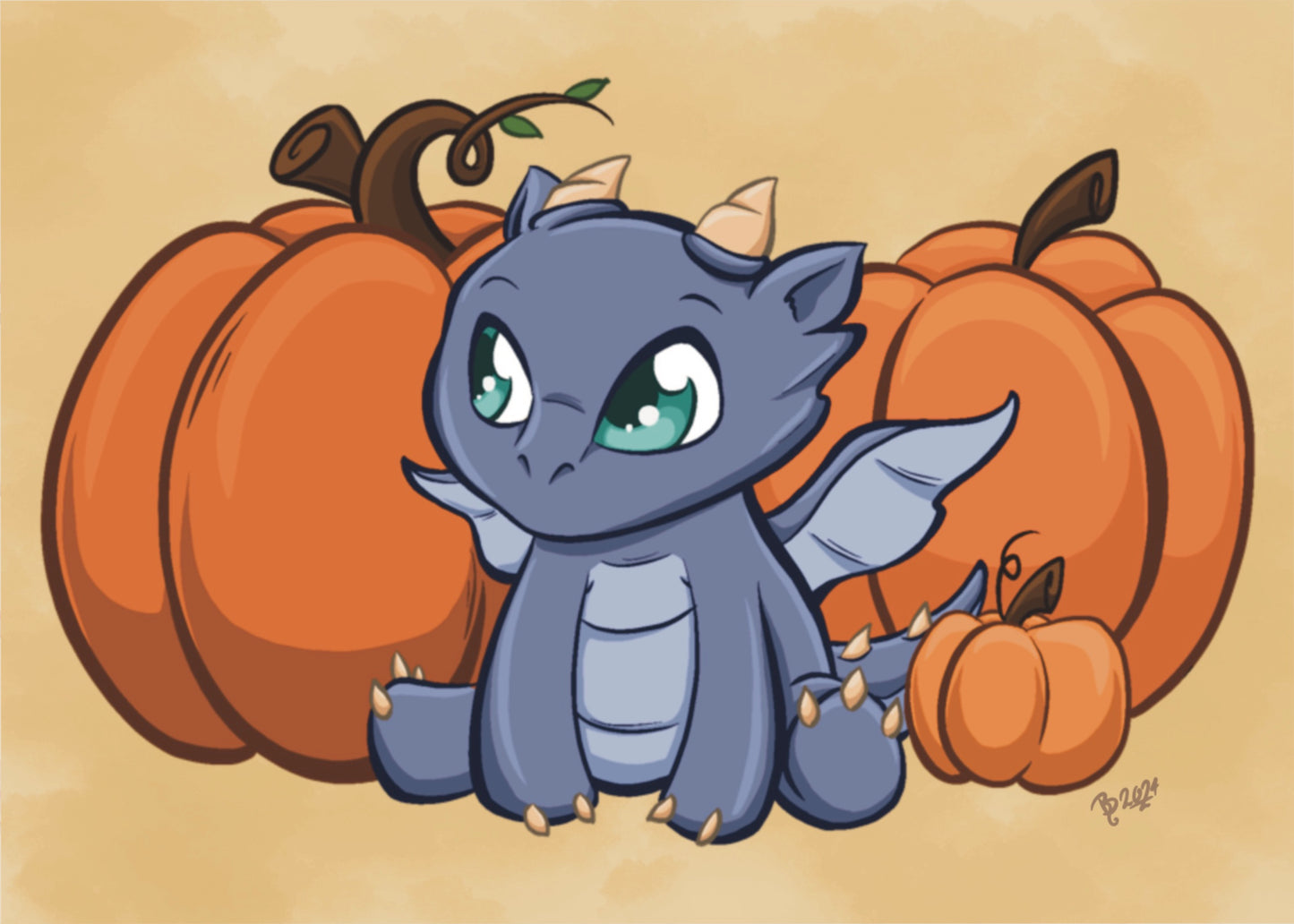 Pumpkin Dragon - PRINT