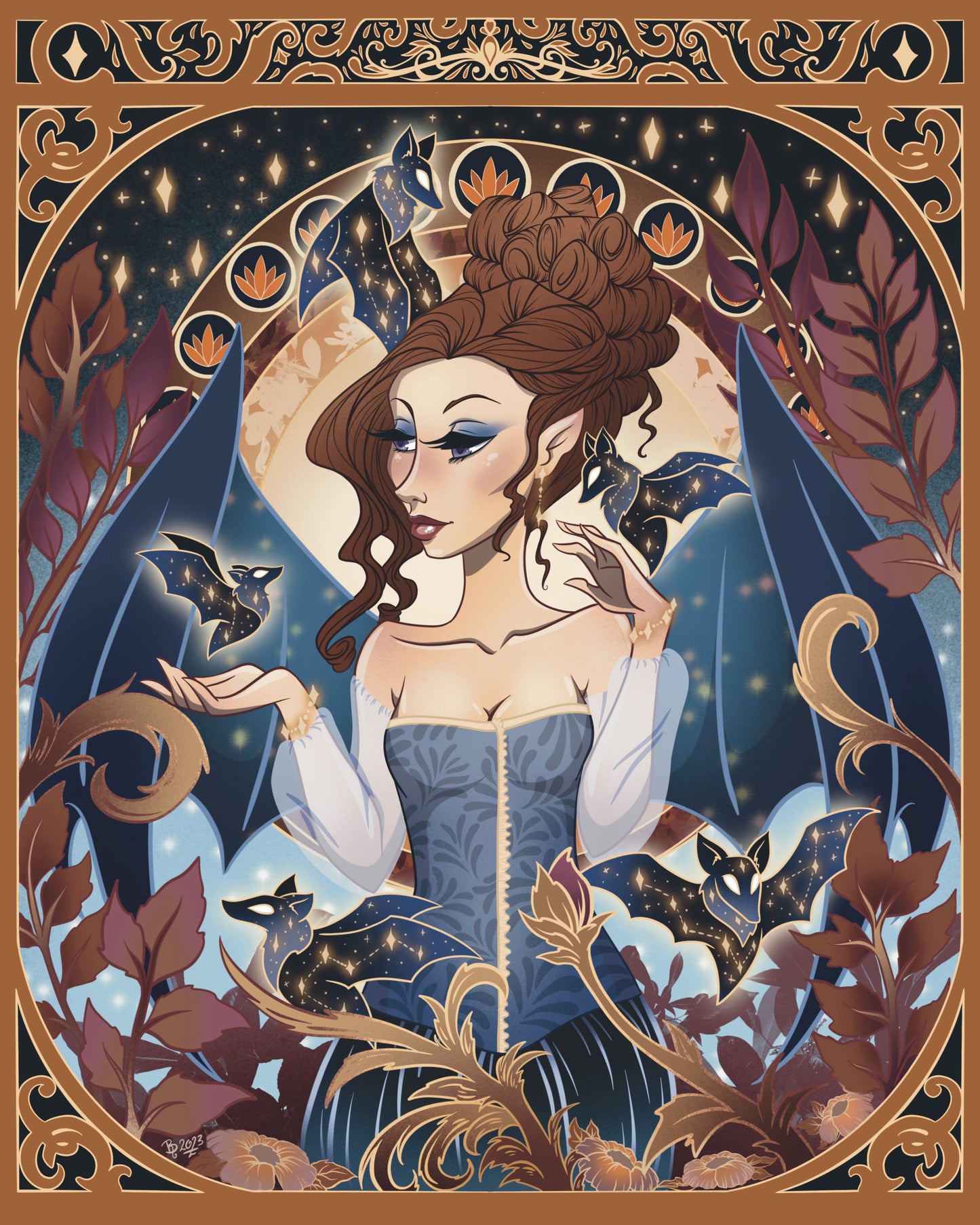 Starry Bats - PRINT