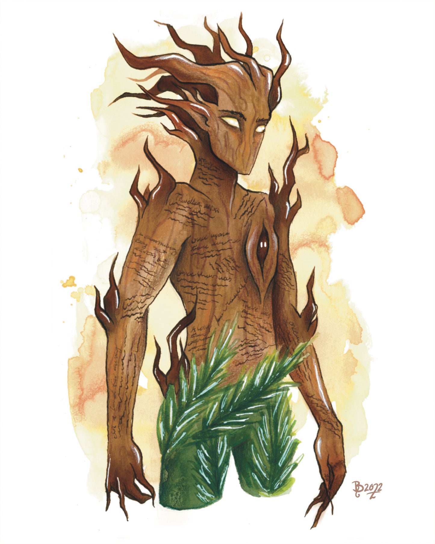 Tattooed Tree - PRINT