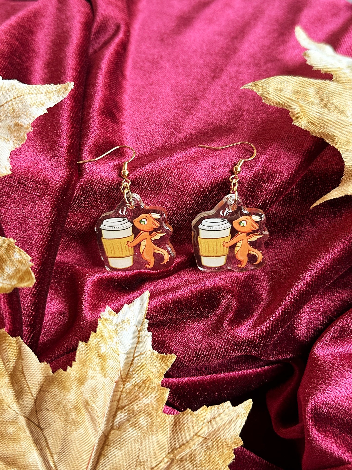 Coffee Dragon - EARRINGS