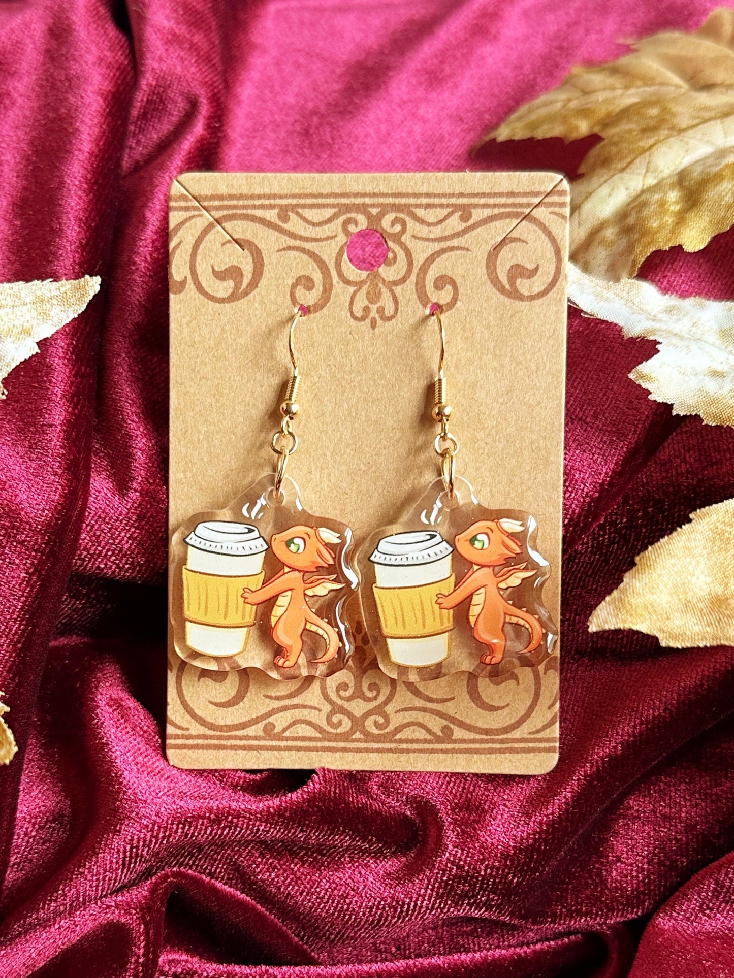 Coffee Dragon - EARRINGS