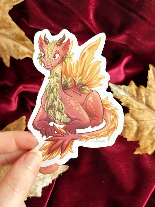 Flower Dragon - STICKER
