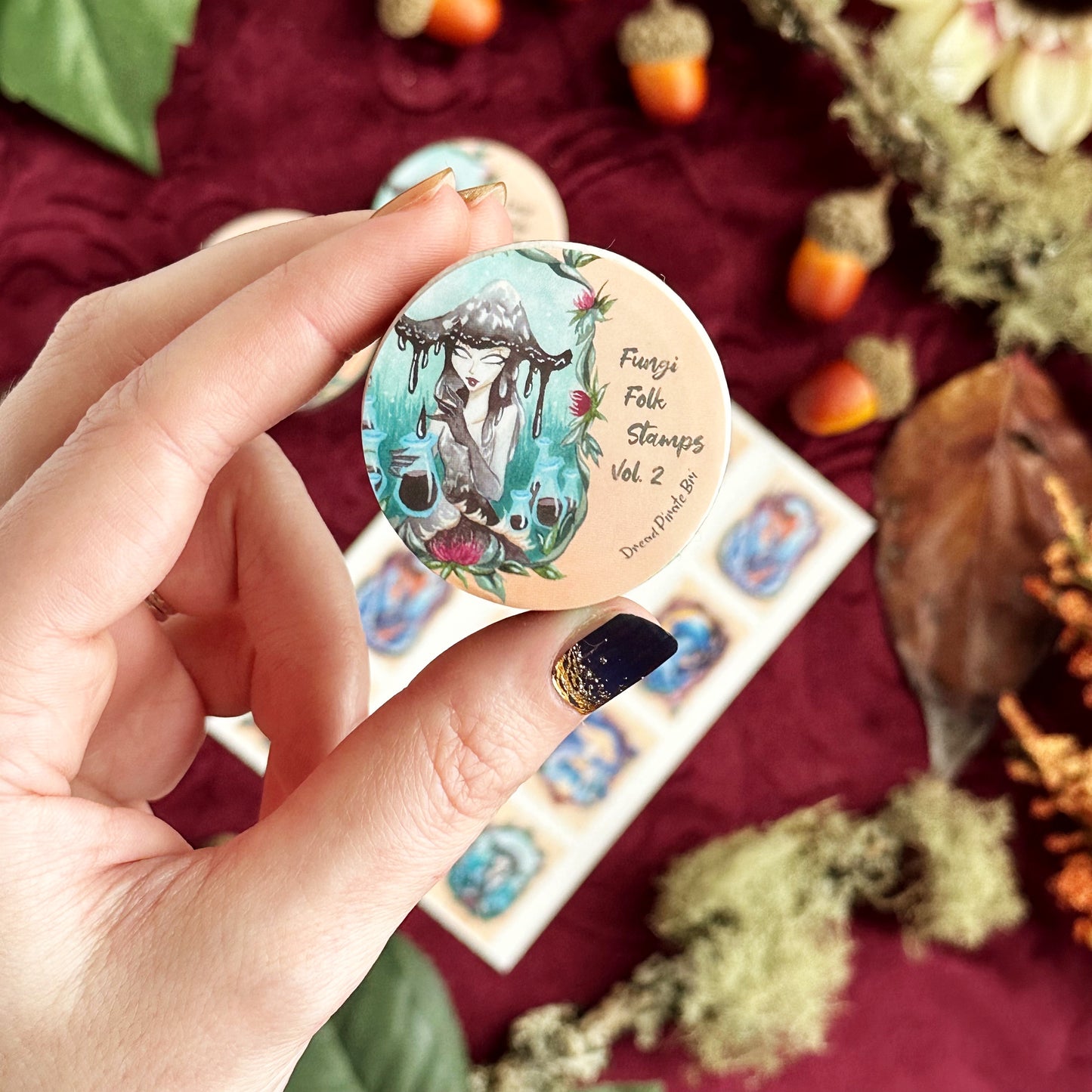 Fungi Folk Stamps 2 - WASHI TAPE