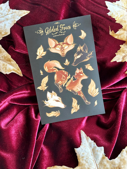 Gilded Foxes - STICKER SHEET