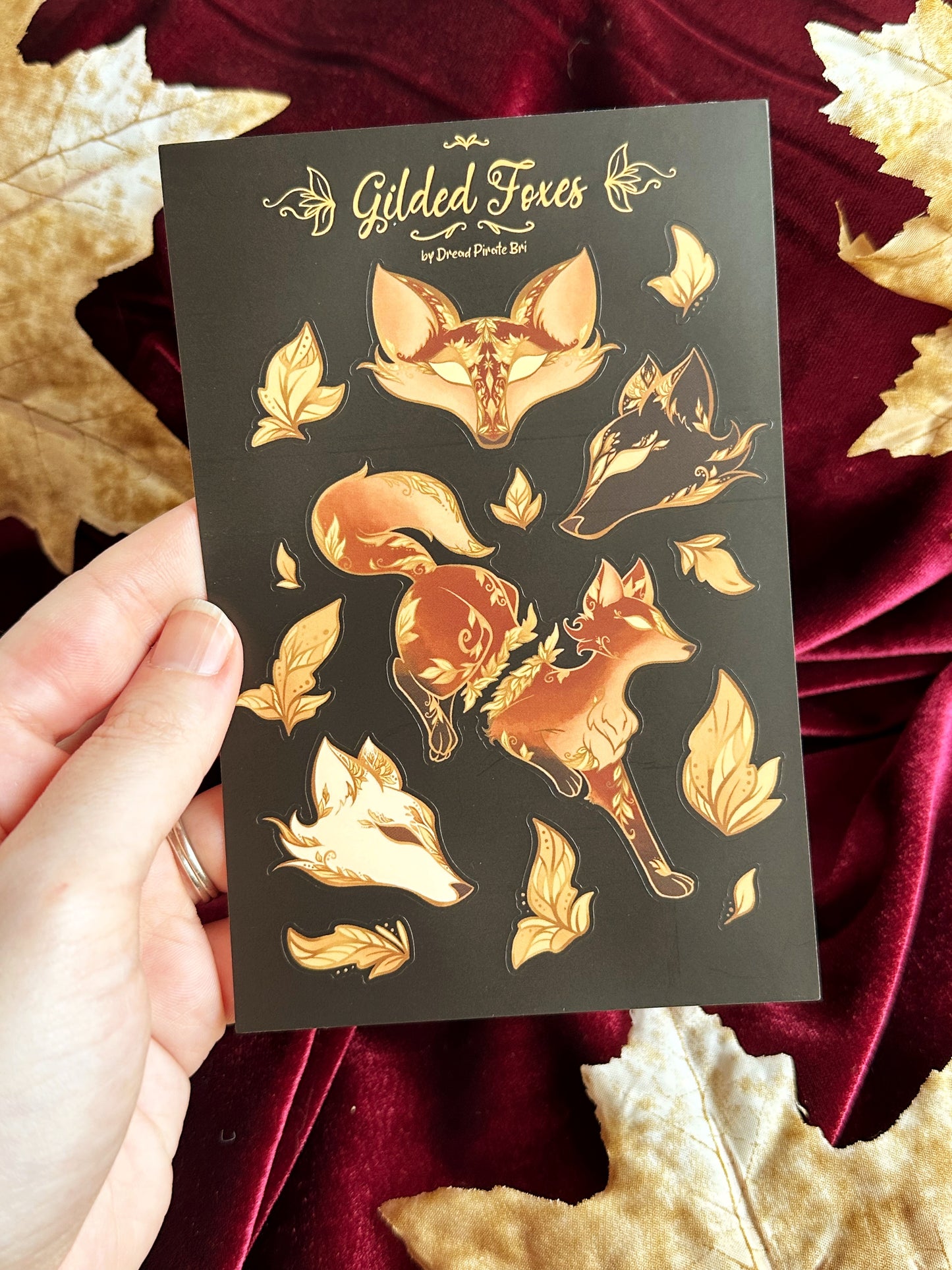 Gilded Foxes - STICKER SHEET