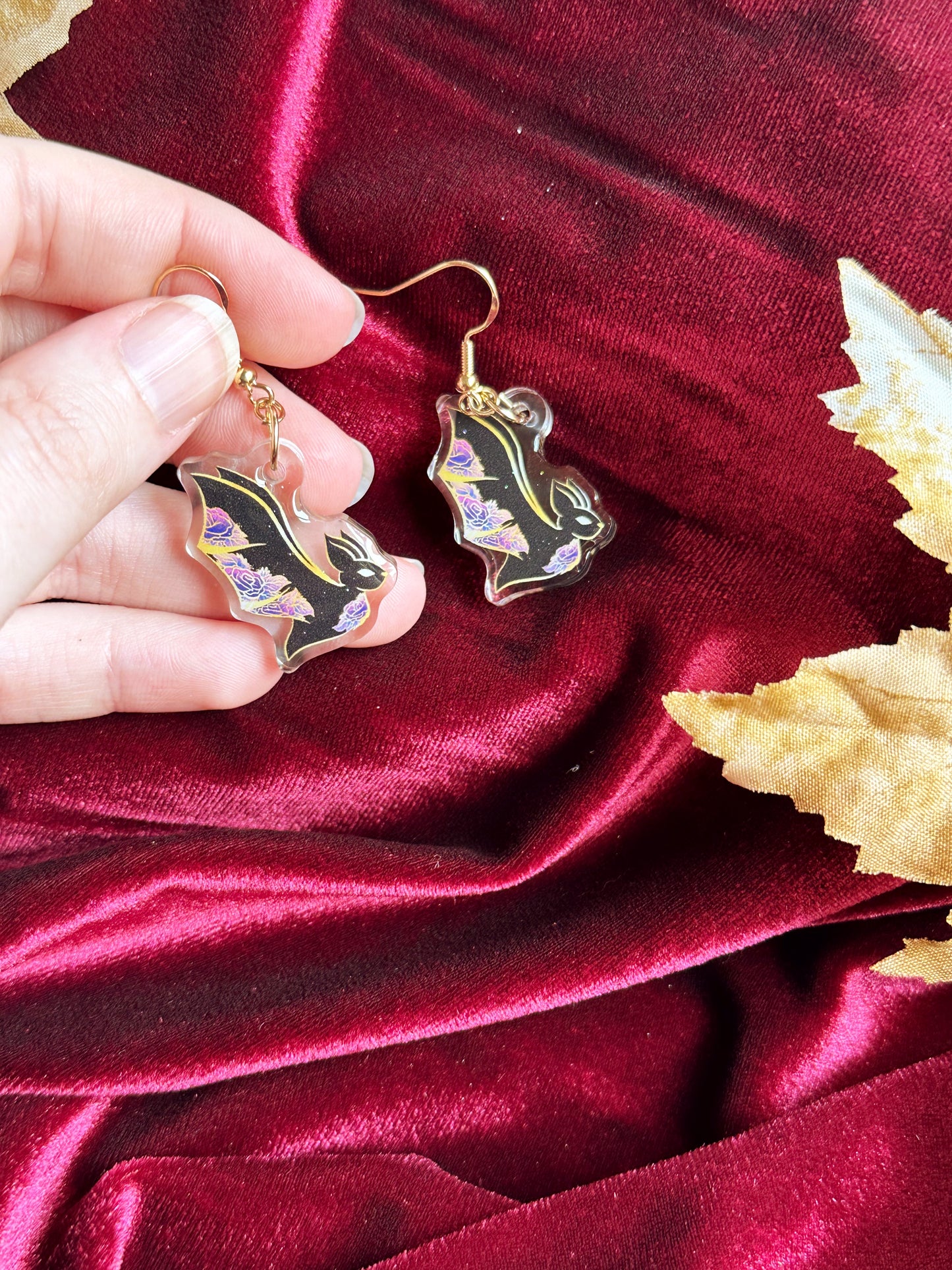Rose Bats - EARRINGS
